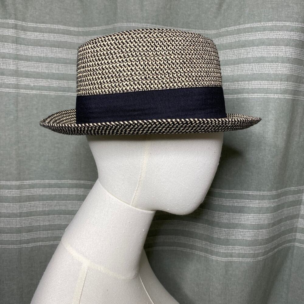 Toucan Collection Straw Boater Hat MD\LG Old Money French Girl Resort Retro Chic - Picture 4 of 9